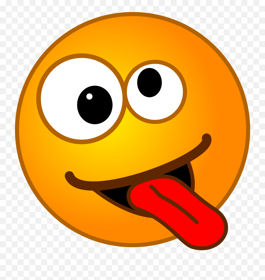 Smirc - Crazy Tongue Sticking Out Emoji,Crazy Happy Emoji