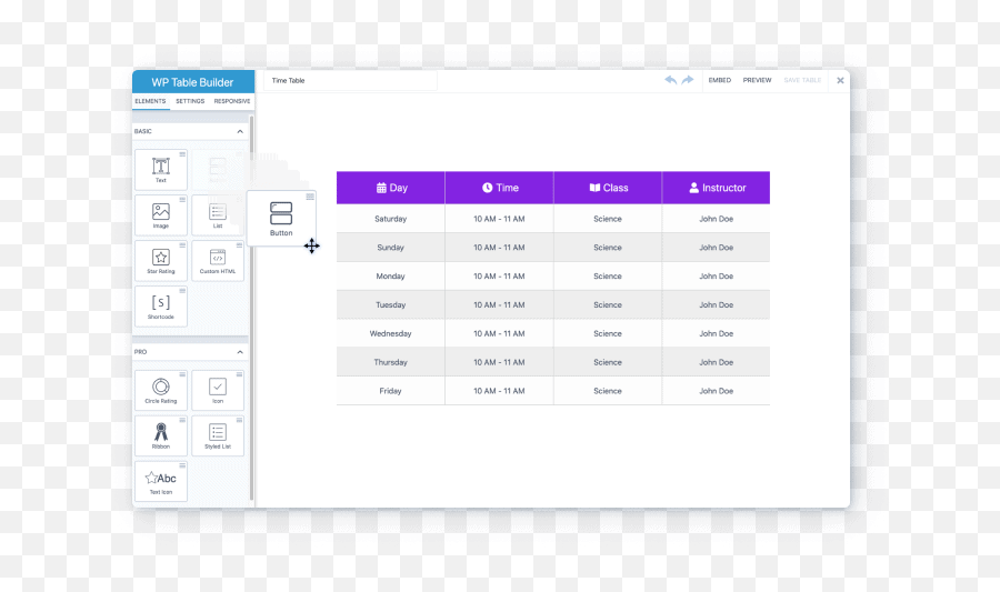 Wp Table Builder - Vertical Emoji,Emotion Creators Drag And Drop