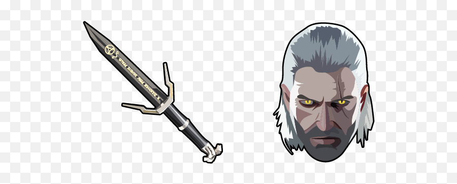 Games Cursors Collection - Fictional Character Emoji,Geralt Of Rivia Emotions