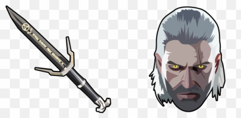 Games Cursors Collection - Fictional Character Emoji,Geralt Of Rivia Emotions