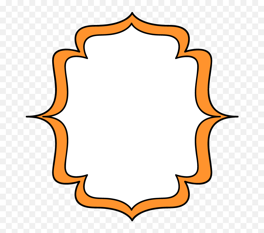 Orange Frame Clipart - Clipartix Vertical Emoji,Bracket Emoji