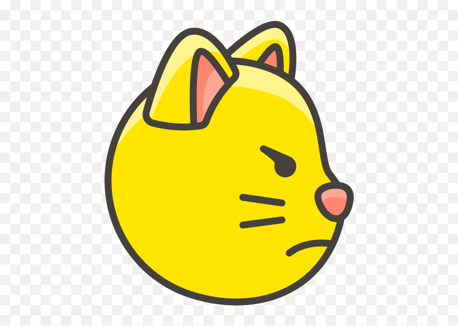 Kissing Emoji Png - Pouting Cat Face Emoji Png Transparent Portable Network Graphics,Kissing Emoji