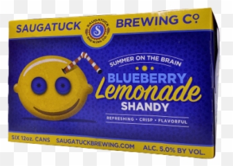 Saugatuck Blueberry Lemonade Shandy 12oz Cans - The Beer Emoji,Courteous Emoticon