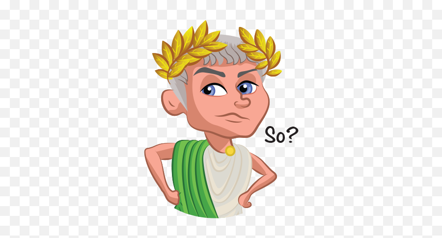 Caesar Stickers By Savvas Papadopoulos Emoji,Caesar Emoticon