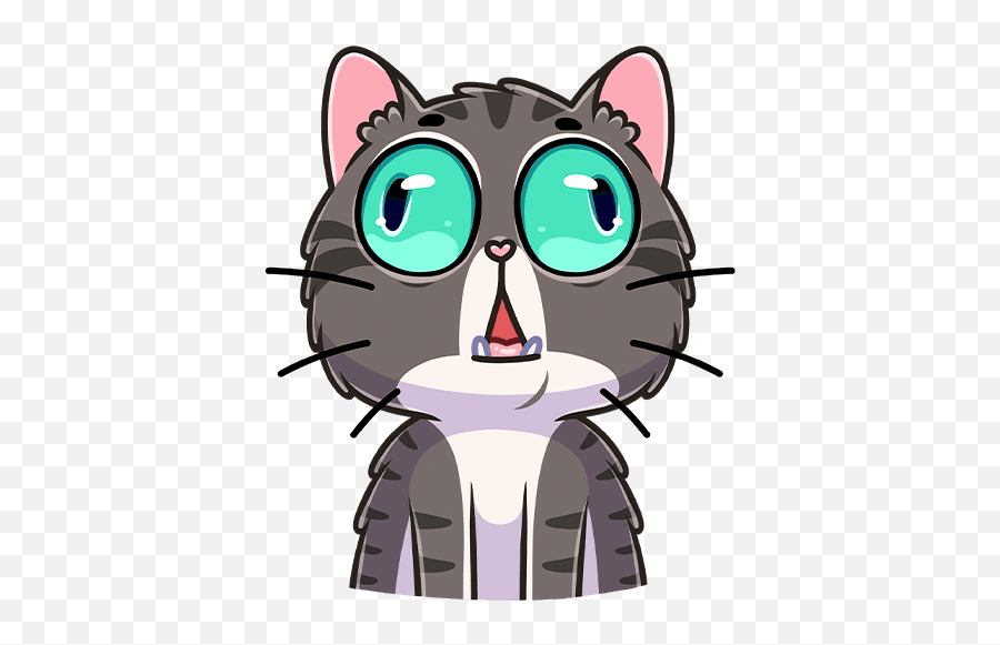 Vk Sticker 43 From Collection Meowr Download For Free Emoji,Angy Cat Emoji