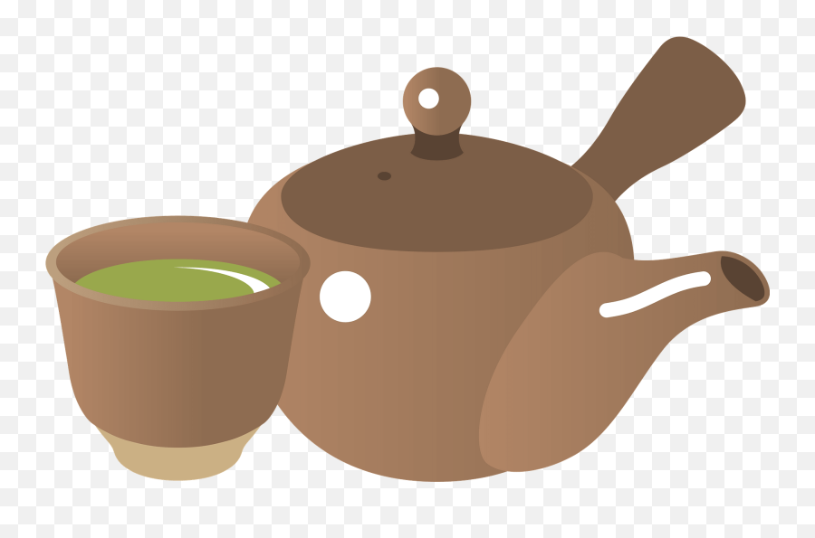Teapot And Bowl For Green Tea Clipart Free Download Emoji,Emoji Tea Kettle