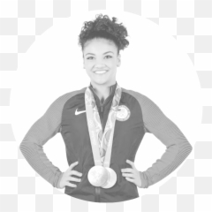 Laurie Hernandez Silver Medal Png - Black And White Picture Of Laurie Hernandez Emoji,Simone Biles Emoji