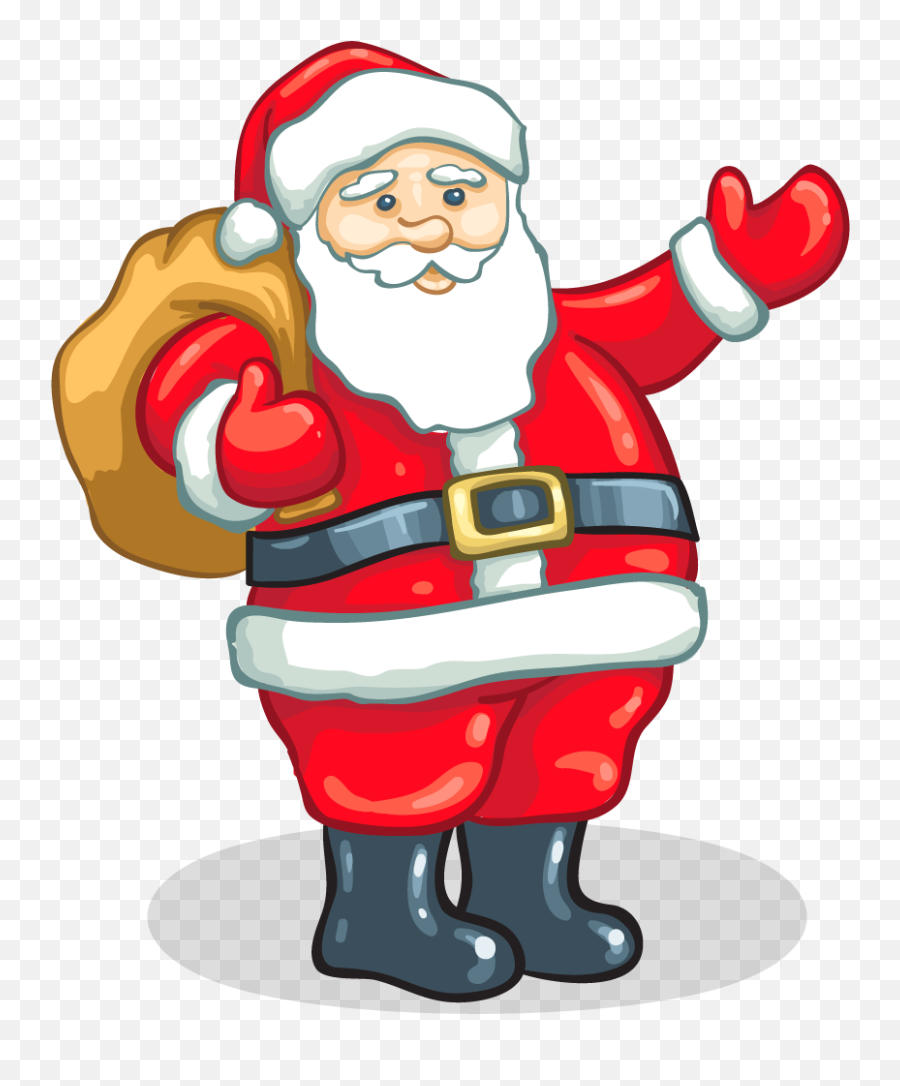 Santa Claus Flash Card - Father Xmas Emoji,Father Christmas Emoji