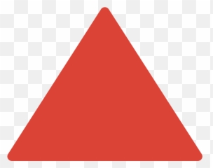 Red Triangle Pointed Up Emoji - Red Triangle White Background,Pyramid Emoji