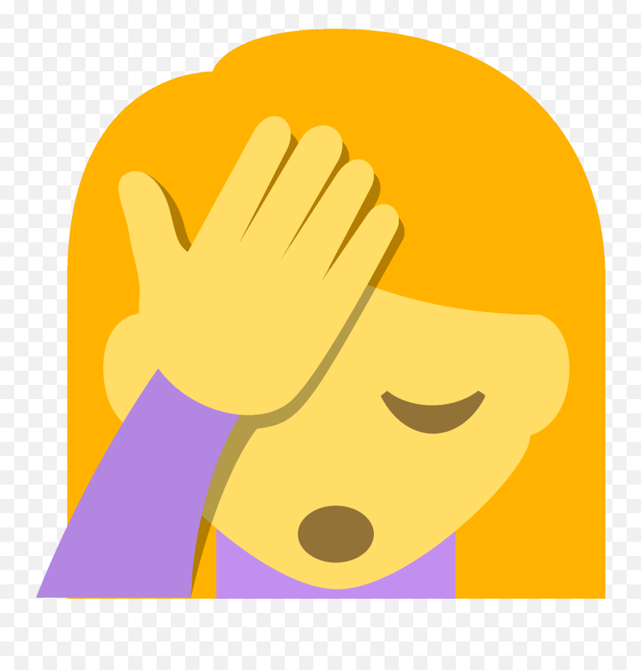 Emojione 1f926 - Palm To Forehead Emoji,Facepalm Emoji