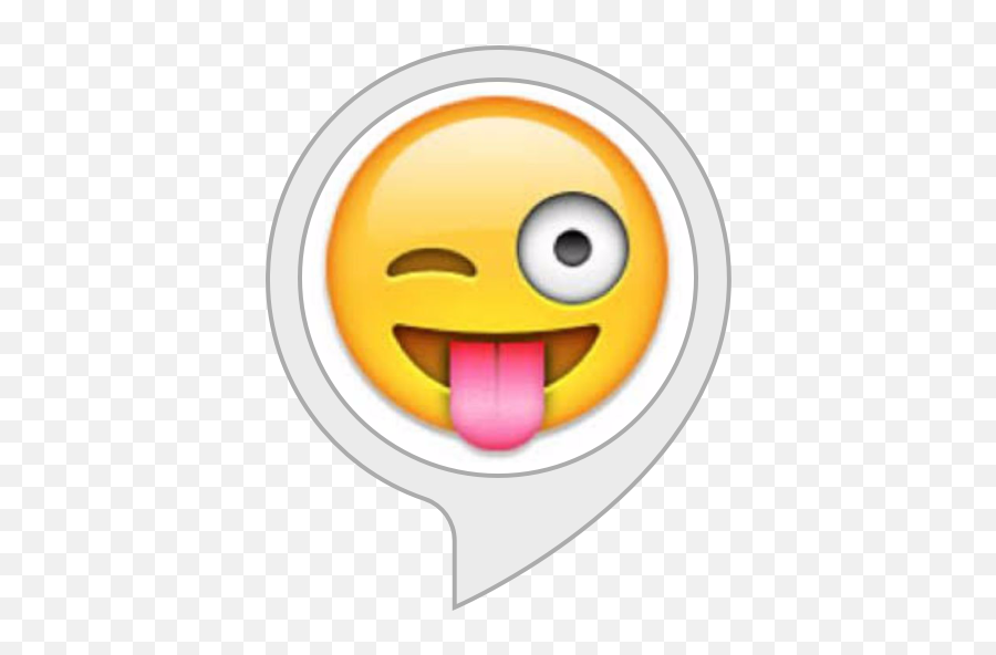 Amazoncom Laugh Box Alexa Skills - One Eye Closed Smiley Emoji,Sinister Emoticon