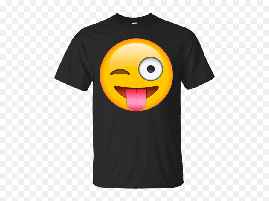 Face Emoticon Tongue Out Emoji With Winking Eye T - Shirt Appreciation Funny Bus Driver Quotes,Venmo Emoji List