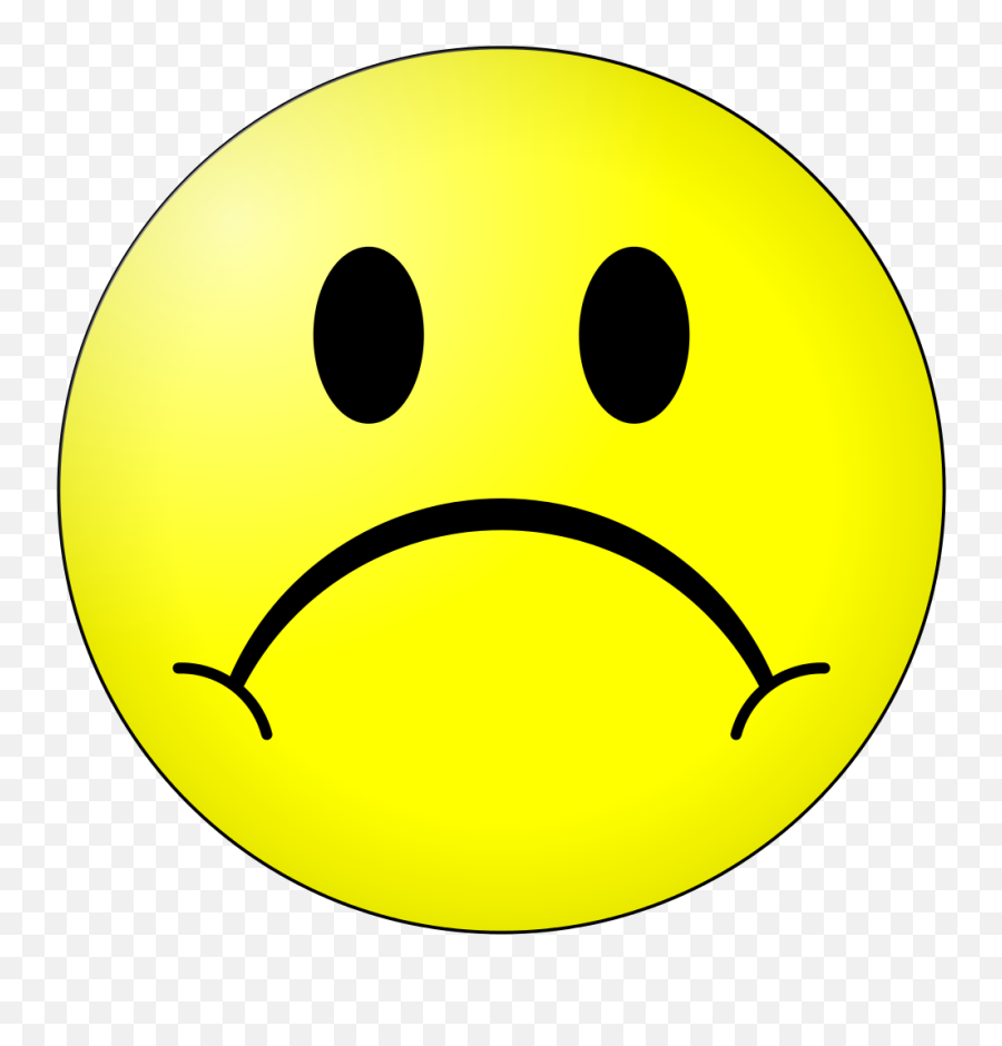 Free Sad Face Emoji Transparent - Sad Smiley Face,Sad Face Emoji