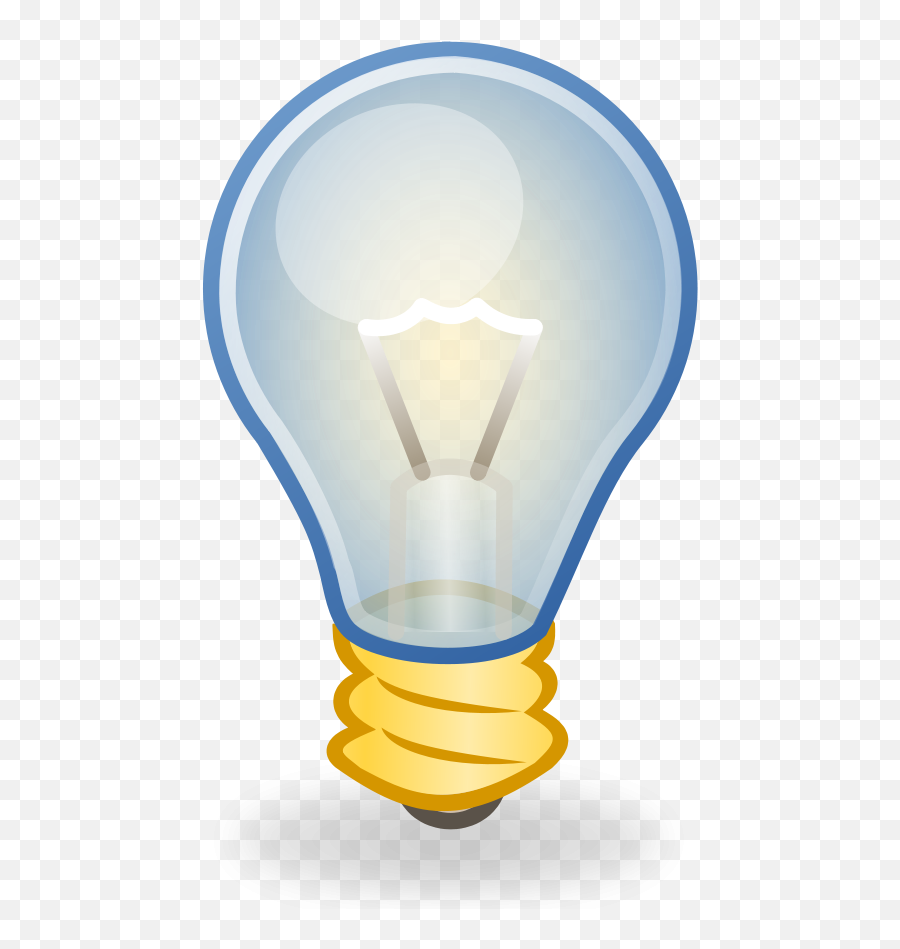 Free Lightbulb Transparent Download Free Clip Art Free - Light Bulb On No Background Emoji,Light Bulb Emoji