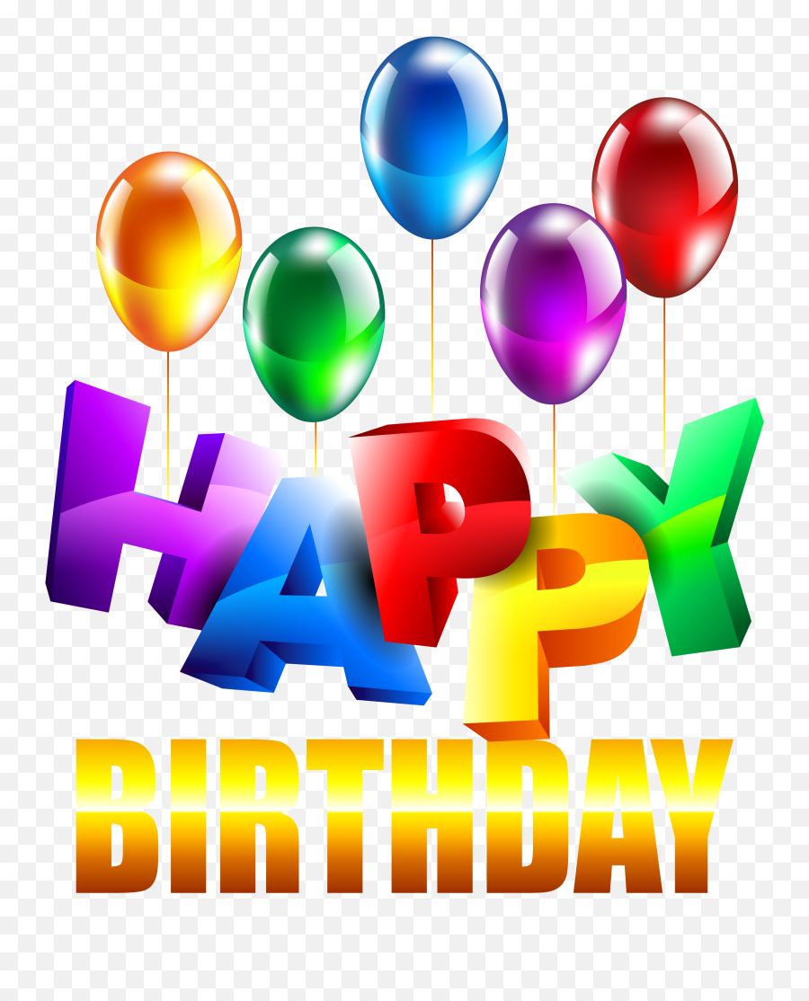 Birthday Clipart Transparent Background - Happy Birthday Gif Png Download Emoji,Happy Birthday Emoji Background