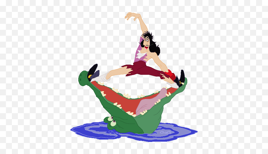 Peter Pan - Captain Hook Peter Pan Tick Tock Emoji,Emoticon Sbalordito