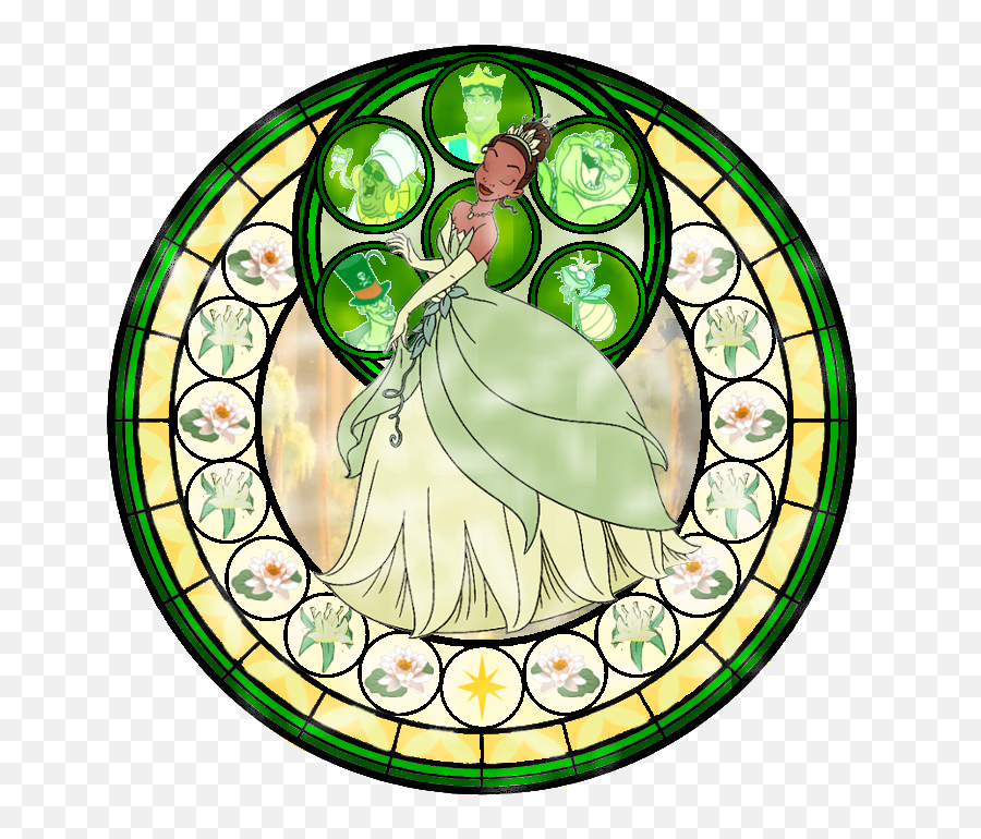 Kingdom Hearts - Kingdom Hearts Stained Glass Tiana Emoji,Emotion Charcters Fan Drawn