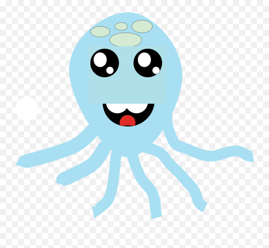 Marine Invertebrates Emoticon Turquoise - Dot Emoji,:octopus: Emoticon
