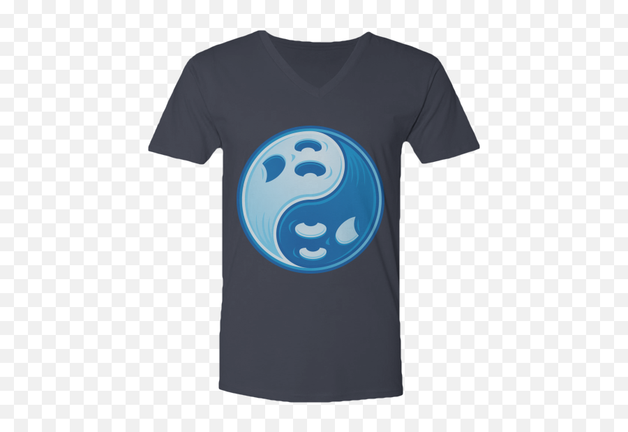 Ghost Yin Yang - Short Sleeve Emoji,Facebook New Yin Yang Like Emoticons