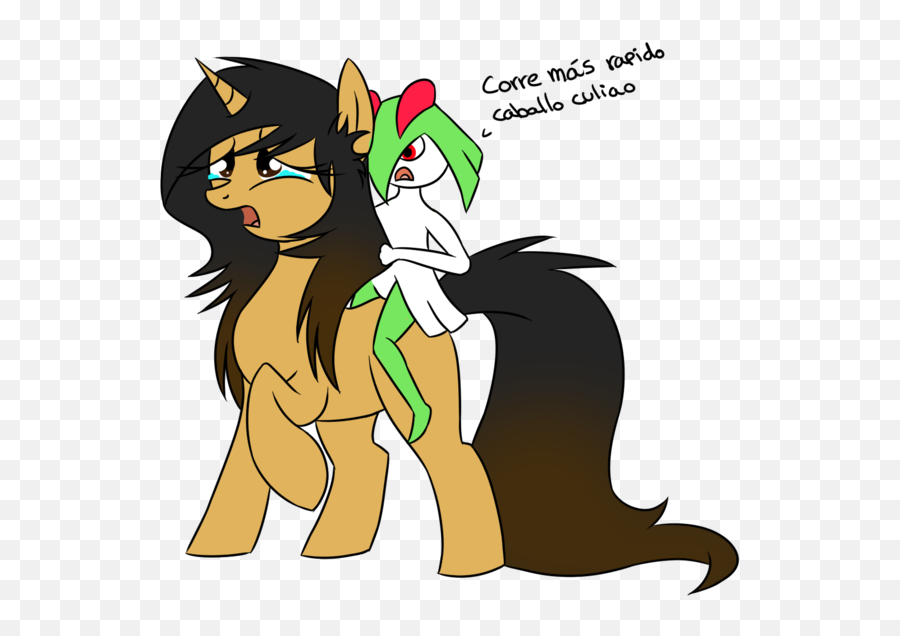 Riding Ponies Pony Riding Safe - Fictional Character Emoji,Kirlia The Emotion Wolf
